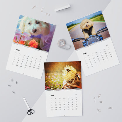 Harvee Bichon Frise Wall Calendar 2025