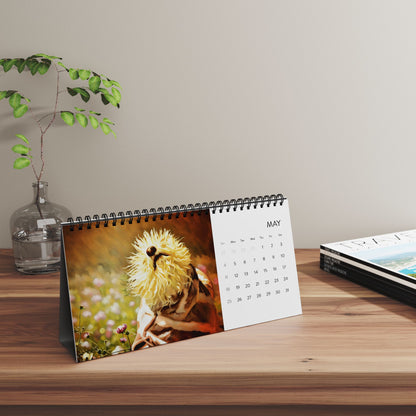 Harvee Bichon Frise Desktop Calendar 2025
